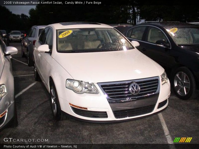 Candy White / Pure Beige 2008 Volkswagen Passat Komfort Sedan