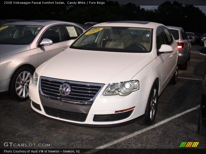 Candy White / Pure Beige 2008 Volkswagen Passat Komfort Sedan