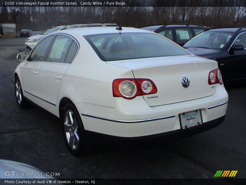 Candy White / Pure Beige 2008 Volkswagen Passat Komfort Sedan