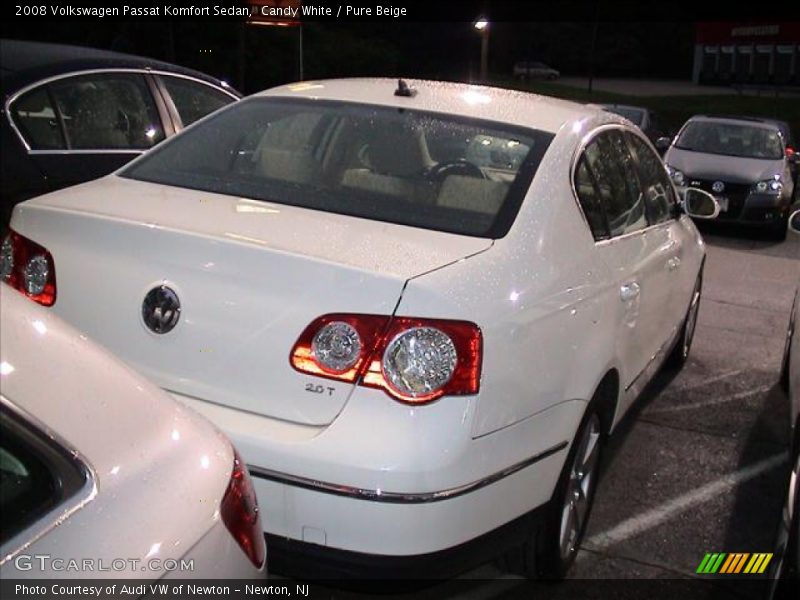 Candy White / Pure Beige 2008 Volkswagen Passat Komfort Sedan