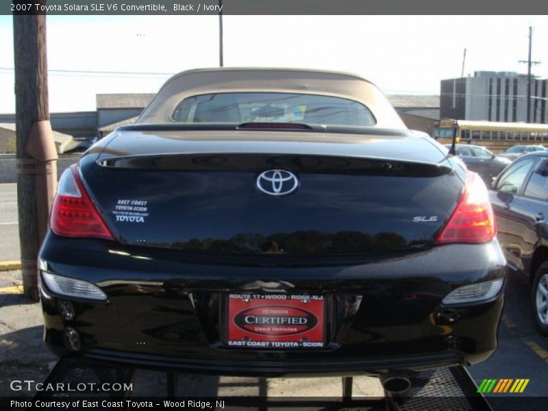 Black / Ivory 2007 Toyota Solara SLE V6 Convertible