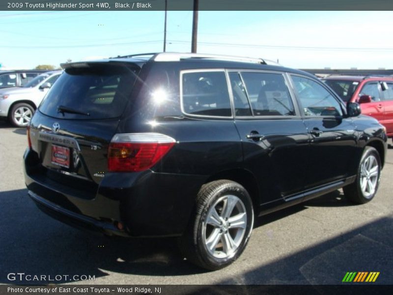 Black / Black 2009 Toyota Highlander Sport 4WD