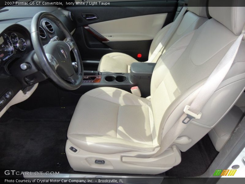 Ivory White / Light Taupe 2007 Pontiac G6 GT Convertible