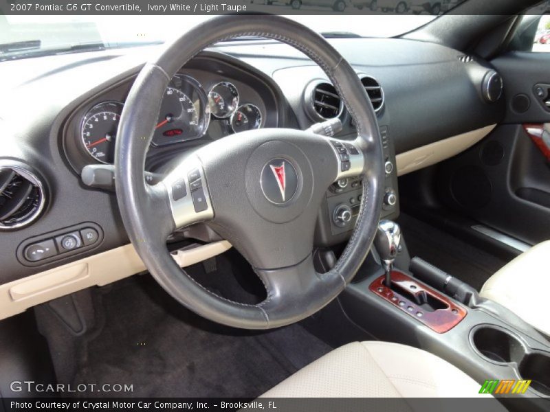 Ivory White / Light Taupe 2007 Pontiac G6 GT Convertible