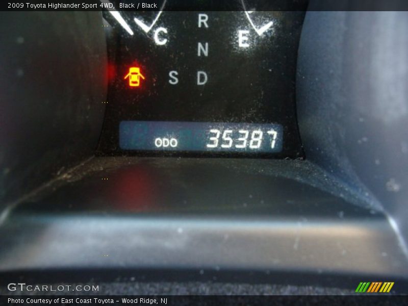 Black / Black 2009 Toyota Highlander Sport 4WD