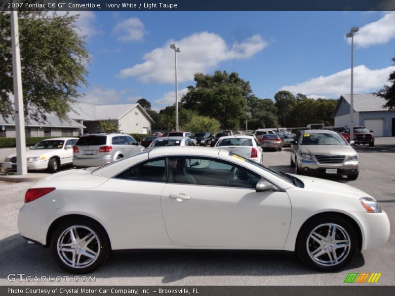 Ivory White / Light Taupe 2007 Pontiac G6 GT Convertible