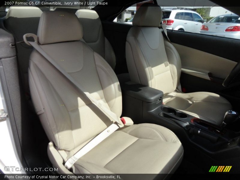 Ivory White / Light Taupe 2007 Pontiac G6 GT Convertible