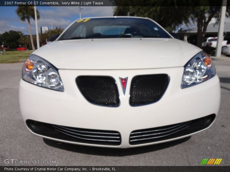 Ivory White / Light Taupe 2007 Pontiac G6 GT Convertible