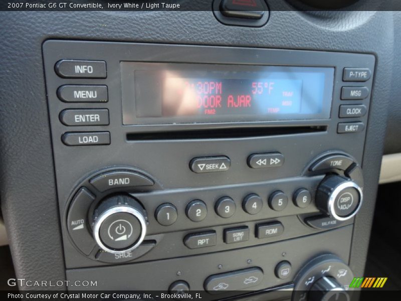 Ivory White / Light Taupe 2007 Pontiac G6 GT Convertible