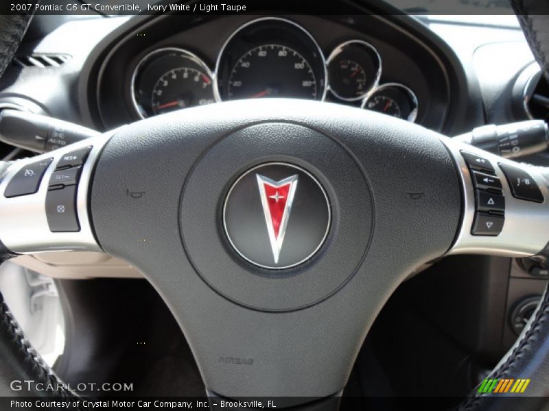Ivory White / Light Taupe 2007 Pontiac G6 GT Convertible