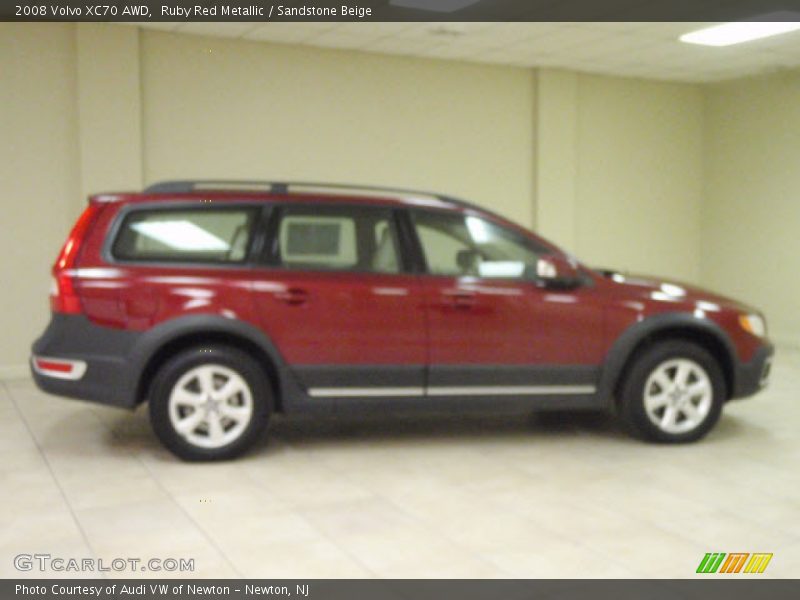 Ruby Red Metallic / Sandstone Beige 2008 Volvo XC70 AWD