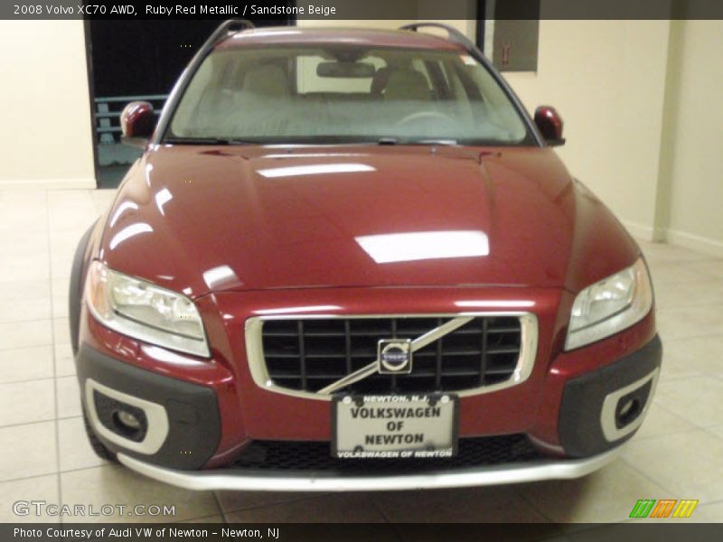 Ruby Red Metallic / Sandstone Beige 2008 Volvo XC70 AWD
