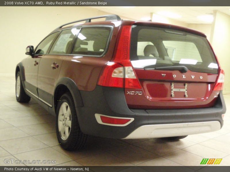 Ruby Red Metallic / Sandstone Beige 2008 Volvo XC70 AWD