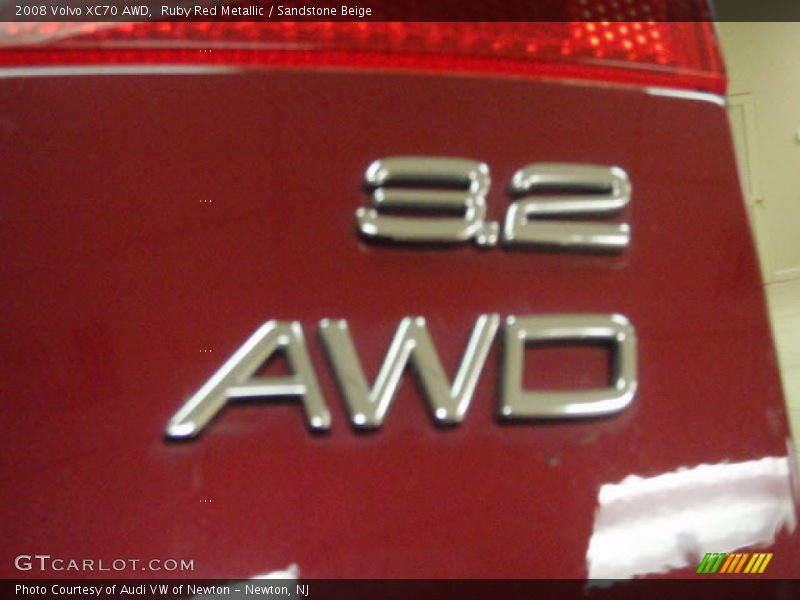 Ruby Red Metallic / Sandstone Beige 2008 Volvo XC70 AWD