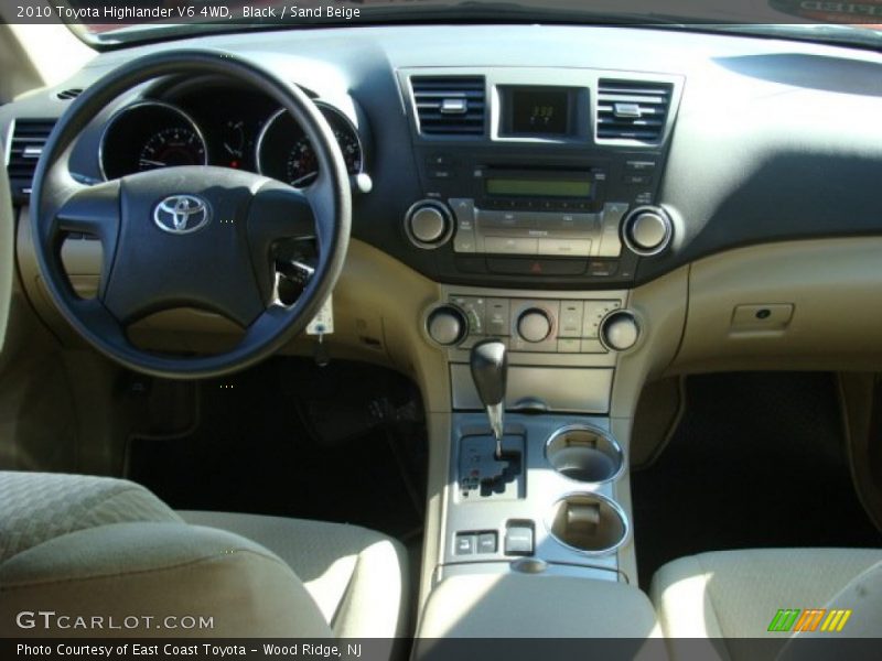 Black / Sand Beige 2010 Toyota Highlander V6 4WD