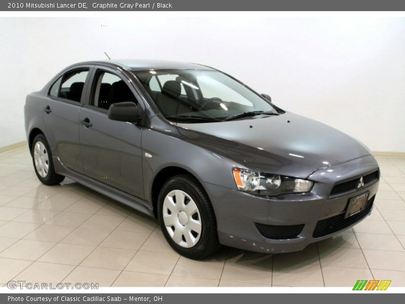 Graphite Gray Pearl / Black 2010 Mitsubishi Lancer DE