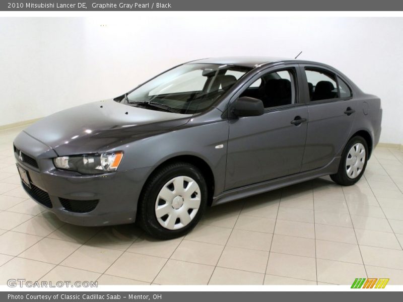 Graphite Gray Pearl / Black 2010 Mitsubishi Lancer DE