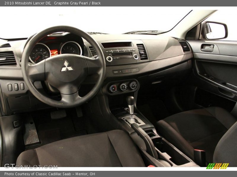 Graphite Gray Pearl / Black 2010 Mitsubishi Lancer DE