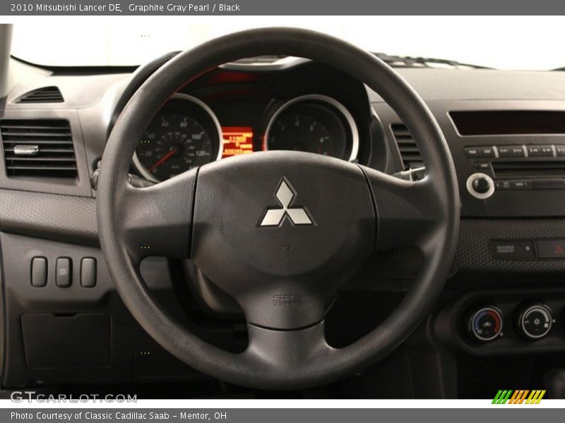 Graphite Gray Pearl / Black 2010 Mitsubishi Lancer DE
