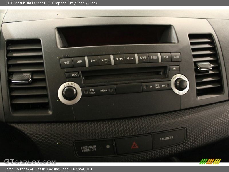 Graphite Gray Pearl / Black 2010 Mitsubishi Lancer DE