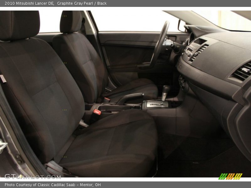 Graphite Gray Pearl / Black 2010 Mitsubishi Lancer DE