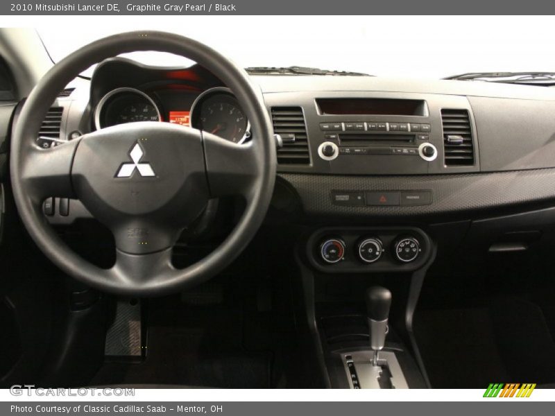 Graphite Gray Pearl / Black 2010 Mitsubishi Lancer DE
