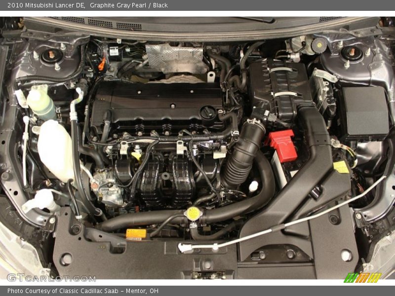 Graphite Gray Pearl / Black 2010 Mitsubishi Lancer DE