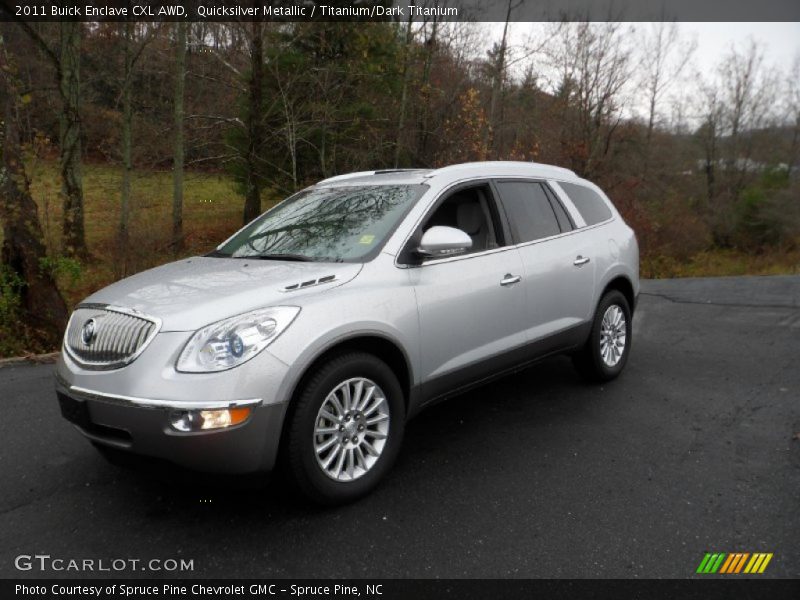 Quicksilver Metallic / Titanium/Dark Titanium 2011 Buick Enclave CXL AWD