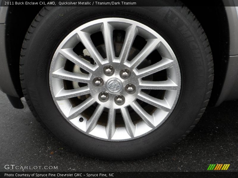Quicksilver Metallic / Titanium/Dark Titanium 2011 Buick Enclave CXL AWD