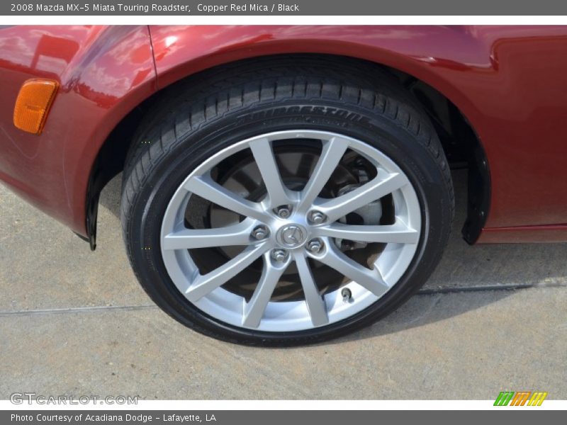Copper Red Mica / Black 2008 Mazda MX-5 Miata Touring Roadster