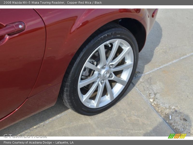 Copper Red Mica / Black 2008 Mazda MX-5 Miata Touring Roadster