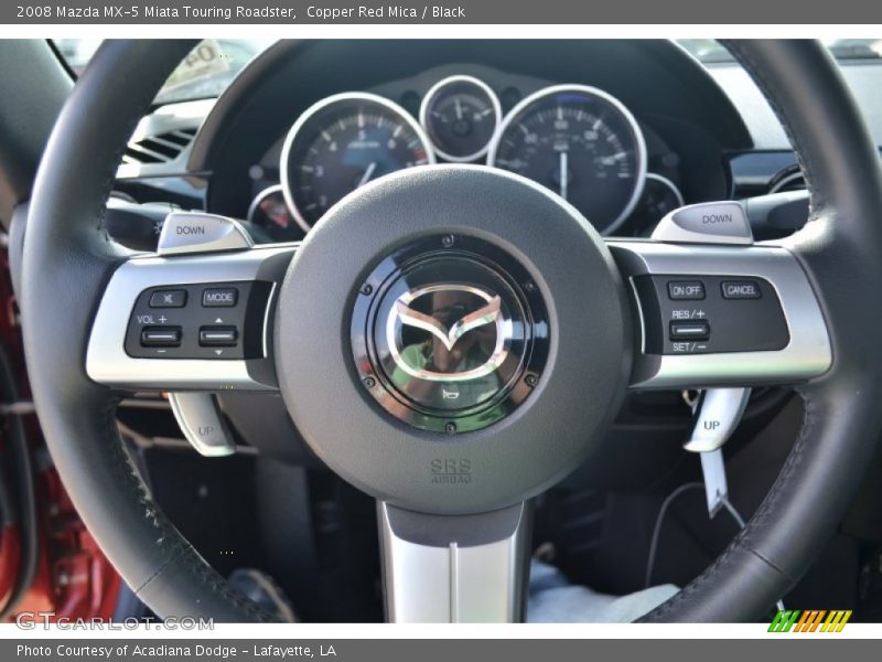 Copper Red Mica / Black 2008 Mazda MX-5 Miata Touring Roadster