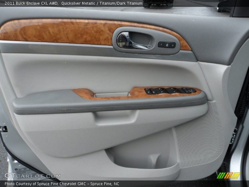 Quicksilver Metallic / Titanium/Dark Titanium 2011 Buick Enclave CXL AWD