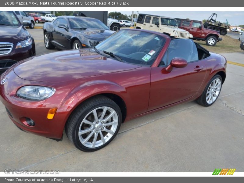 Copper Red Mica / Black 2008 Mazda MX-5 Miata Touring Roadster