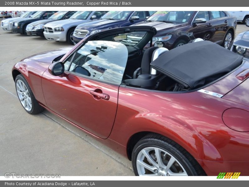 Copper Red Mica / Black 2008 Mazda MX-5 Miata Touring Roadster