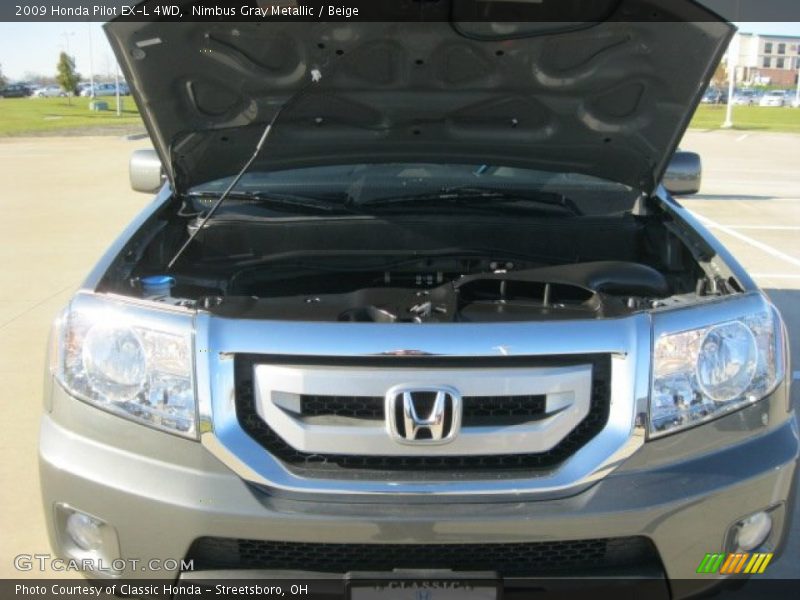 Nimbus Gray Metallic / Beige 2009 Honda Pilot EX-L 4WD