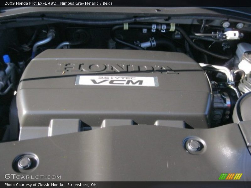 Nimbus Gray Metallic / Beige 2009 Honda Pilot EX-L 4WD