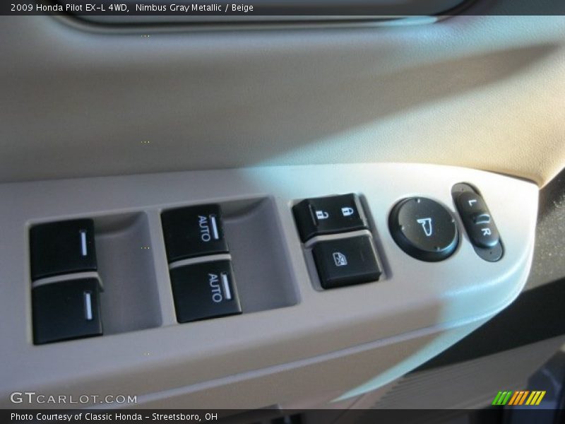Nimbus Gray Metallic / Beige 2009 Honda Pilot EX-L 4WD