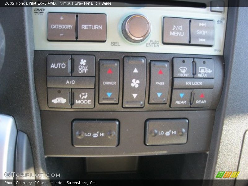 Nimbus Gray Metallic / Beige 2009 Honda Pilot EX-L 4WD