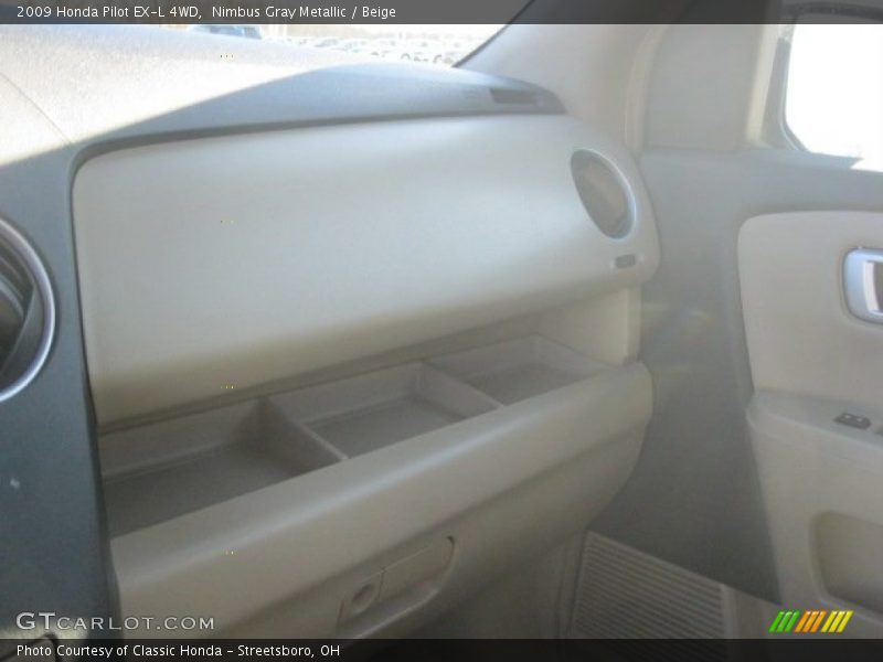 Nimbus Gray Metallic / Beige 2009 Honda Pilot EX-L 4WD