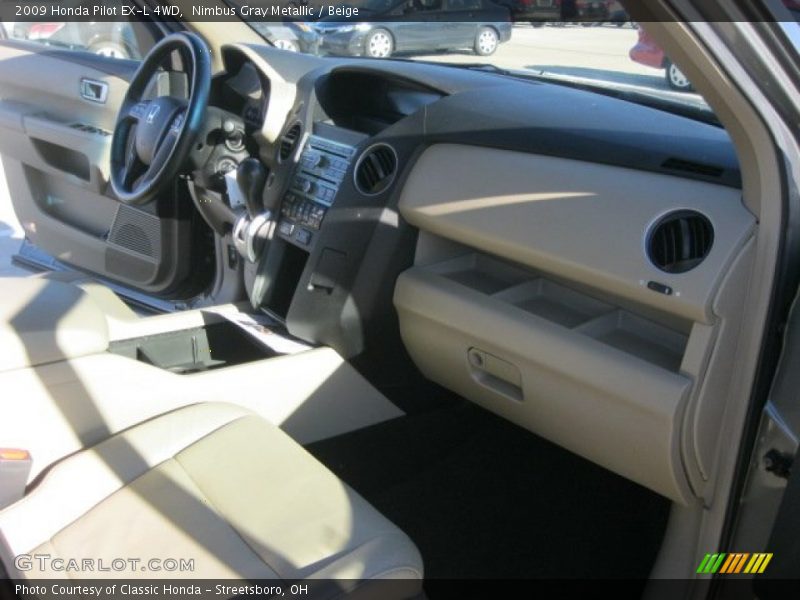 Nimbus Gray Metallic / Beige 2009 Honda Pilot EX-L 4WD
