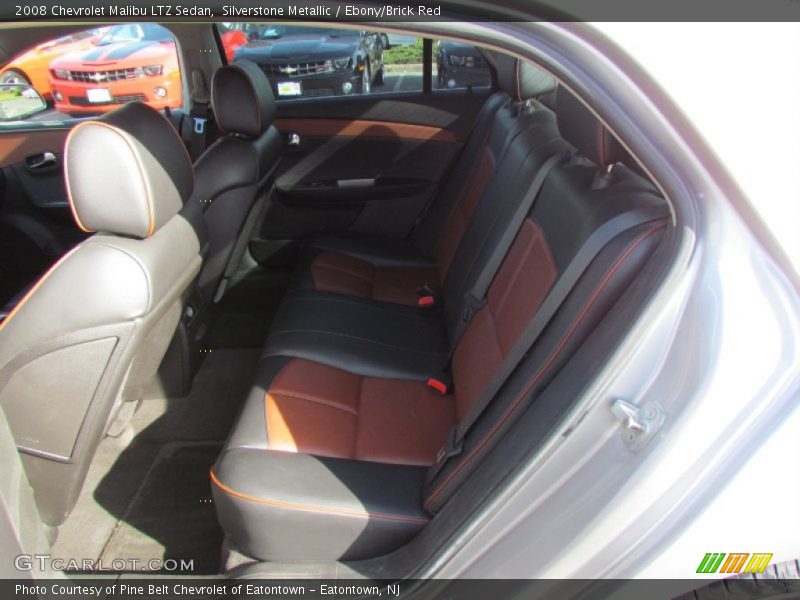 Silverstone Metallic / Ebony/Brick Red 2008 Chevrolet Malibu LTZ Sedan