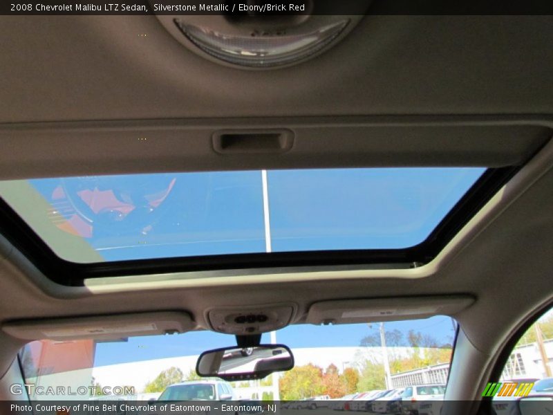 Silverstone Metallic / Ebony/Brick Red 2008 Chevrolet Malibu LTZ Sedan