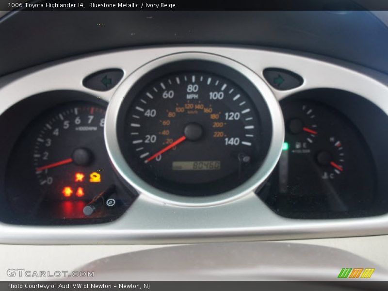 Bluestone Metallic / Ivory Beige 2006 Toyota Highlander I4