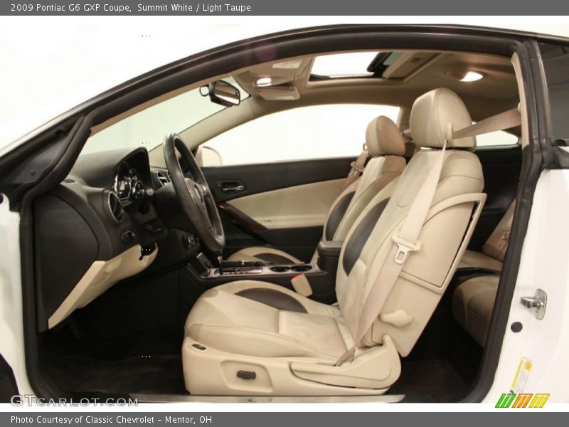  2009 G6 GXP Coupe Light Taupe Interior