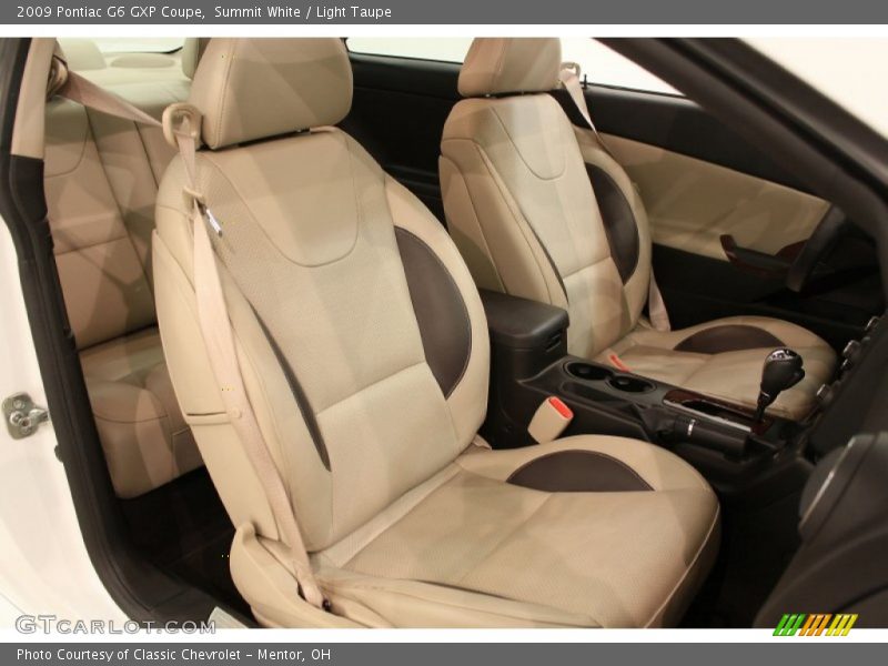 2009 G6 GXP Coupe Light Taupe Interior