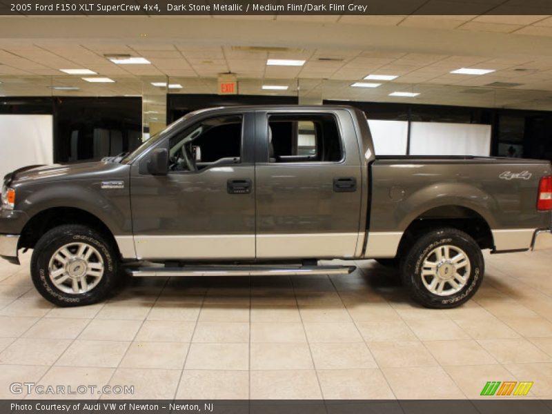 Dark Stone Metallic / Medium Flint/Dark Flint Grey 2005 Ford F150 XLT SuperCrew 4x4