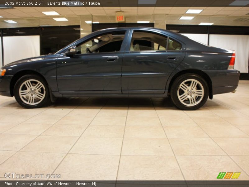 Barents Blue Metallic / Taupe 2009 Volvo S60 2.5T