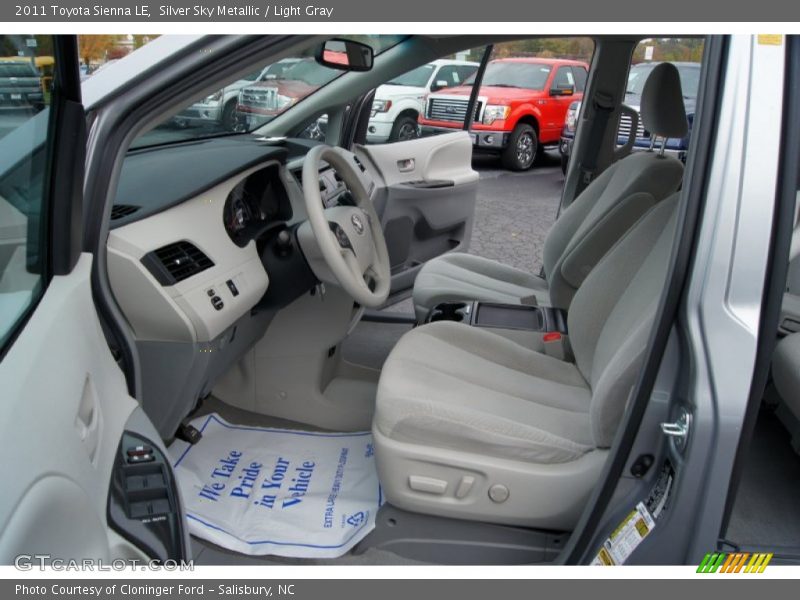 Silver Sky Metallic / Light Gray 2011 Toyota Sienna LE