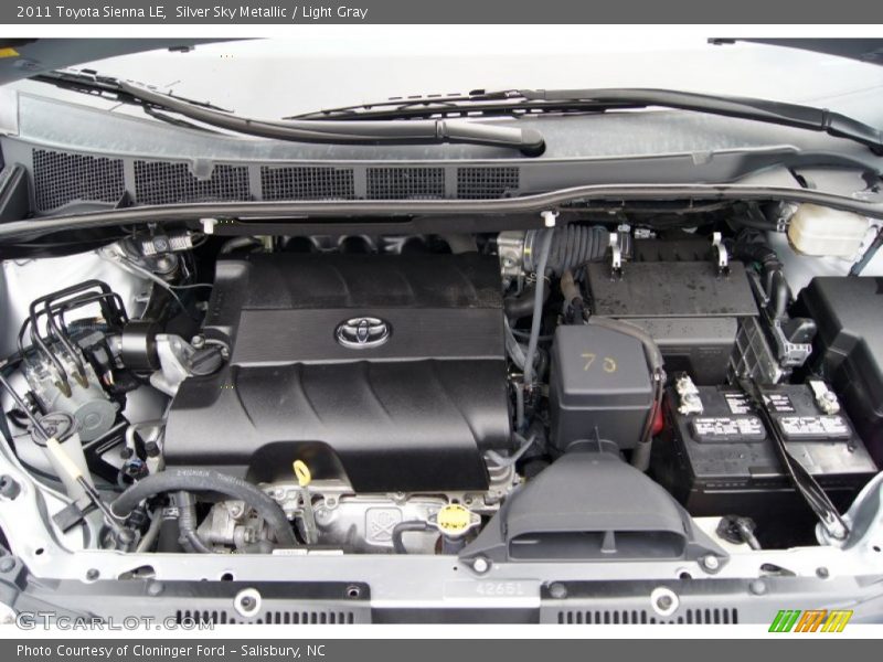Silver Sky Metallic / Light Gray 2011 Toyota Sienna LE